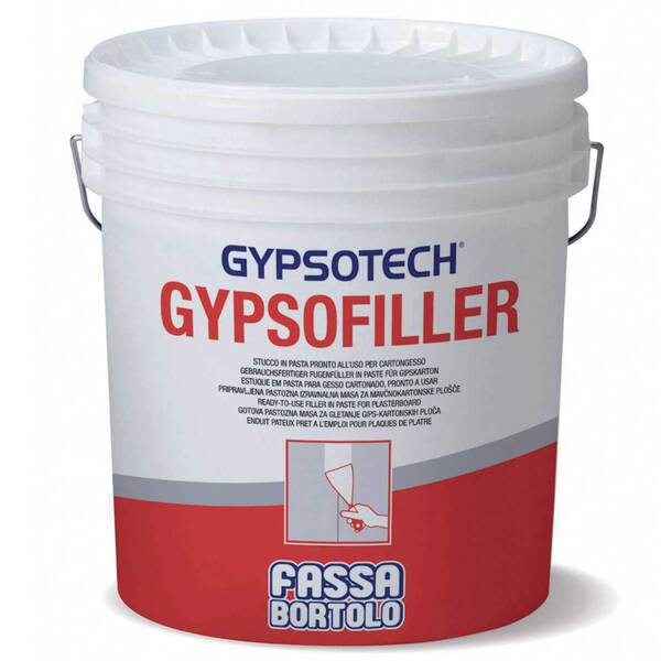 Estuque em Pasta para Juntas e Barramento Total Placas Gesso Cartonado Fassa Gypsofiller