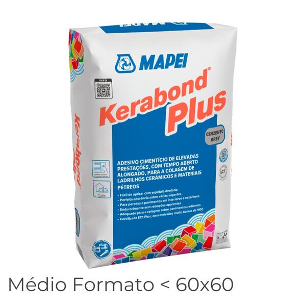Cimento Cola C2E Interior Gré Porcelânico Baixa Absorção Mapei Kerabond Plus