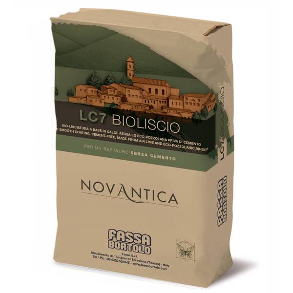 Argamassa para Acabamento Liso Estanhado Base Cal Fassa LC 7 Bioliscio