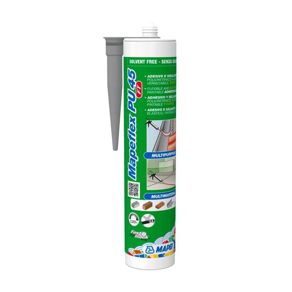 Cola e Veda Poliuretano Zonas Secas Endurecimento Rápido Mapei Mapeflex PU45 FT 300ML - Mapei - 8022452105746
