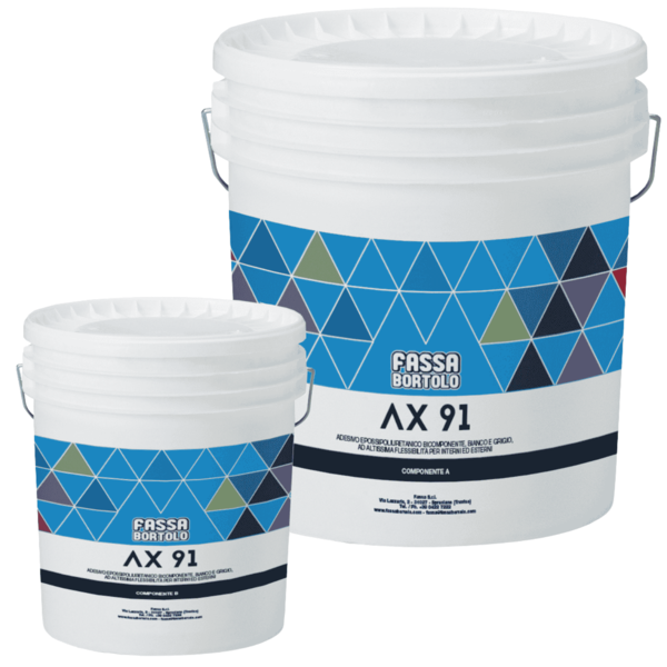 Cola Epóxi-Poliuretano Bicomponente Flexível Madeira e Metal Fassa AX 91 10KG - Fassa Bortolo - 9900800201939