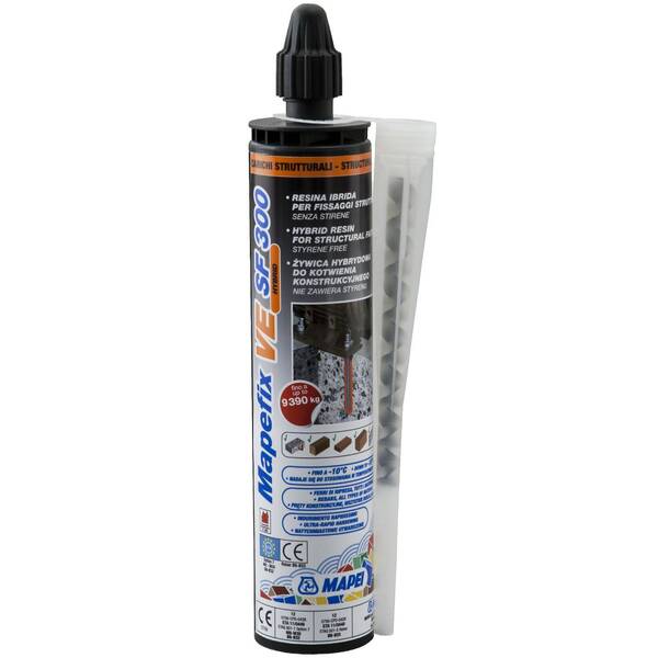 Bucha Quimica Estrutural Mapei Mapefix VE SF 300ML - Cinzento claro - 300 ml