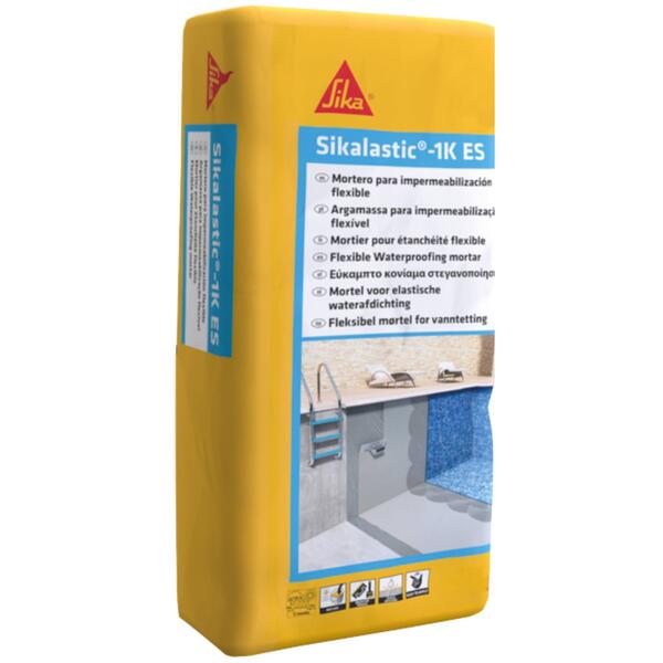 Argamassa Impermeabilização Sikalastic-1K ES 20Kg Monocomponente Reforçada Fibras