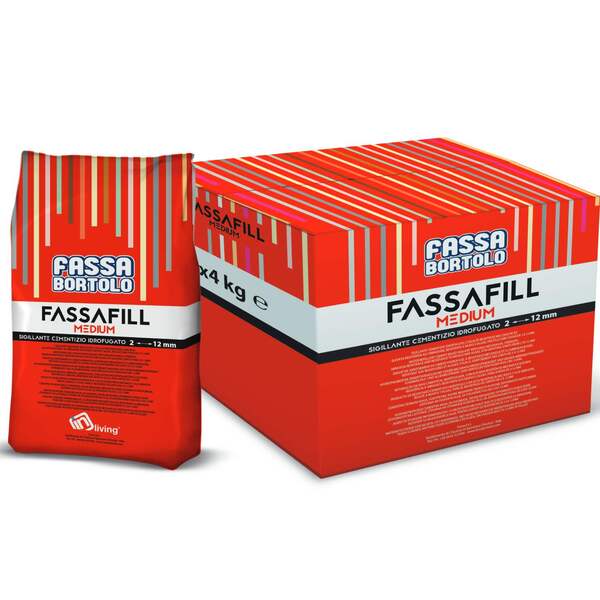 Betume Juntas Cerâmicas 2-12MM Hidrofugado Resistente Mofos e Algas Fassa Fassafill Medium - F19 Marfim - 1 Caixa (5 x 5 kg)