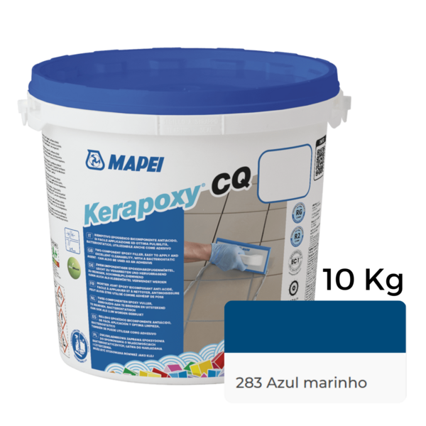 Betume R2RG Juntas Epoxí >3MM Industria Alimentar Piscinas Betume Facil Limpeza Mapei Kerapoxy CQ - Azul Marinho 283 - 10 kg