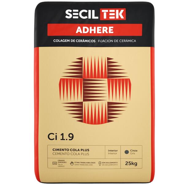 Cimento Cola de Interiores SecilTek Adhere Ci 1.9 C1TE