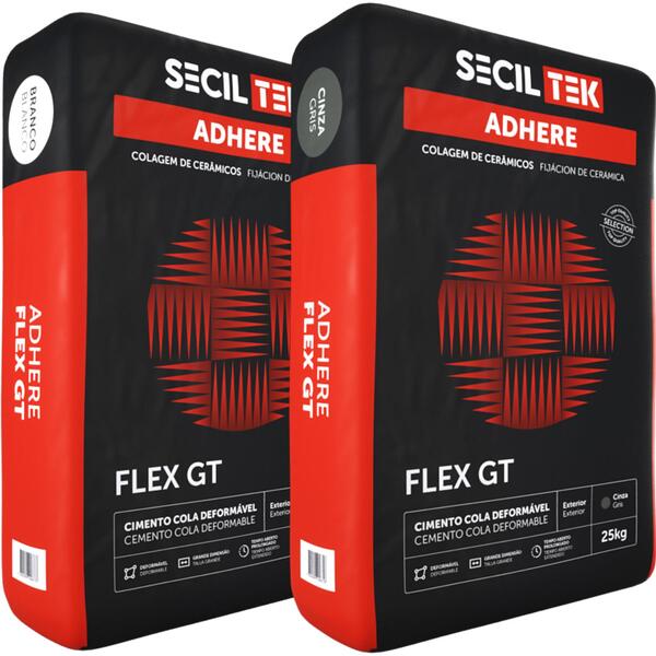 Cimento Cola Deformável de Exterior SecilTek Adhere Flex GT C2TES1
