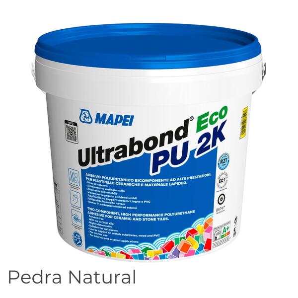 Cimento Cola Bicomponente R2T Cerâmica Grande Formato Pedra Natural Mapei Ultrabond ECO PU 2K