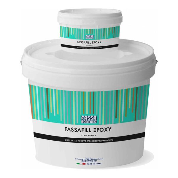 Cimento Cola Betume Epóxi Bi-Componente Resistente Ácidos Piscinas Fassafill Epoxy Kit (A+B)