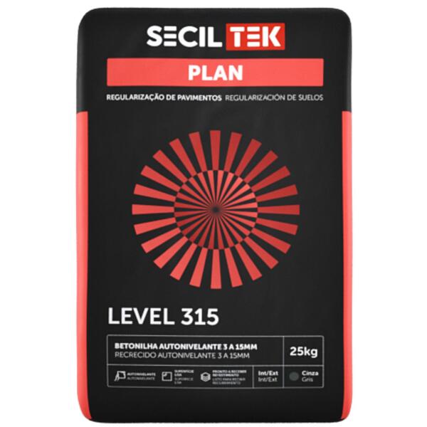 Betonilha Autonivelante Pavimento Interior Espessura 3-15MM SecilTek Plan LEVEL 315 25KG