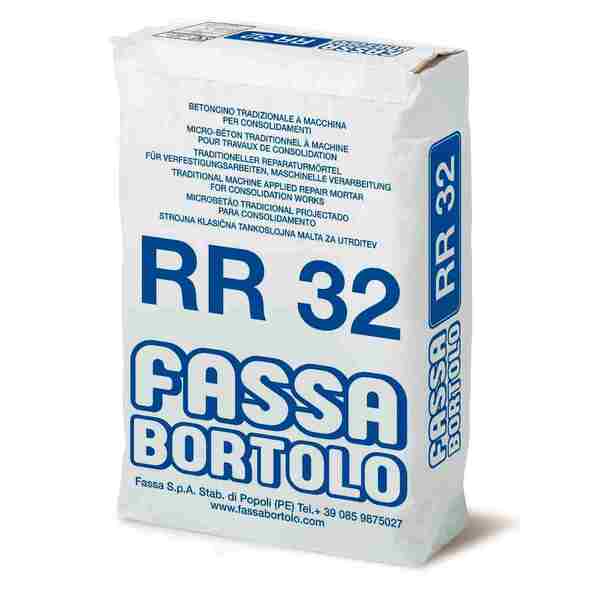 Microbetão Projetar 30Mpa Reforço Estrutural Consolidação Fassa RR32 - Saco - 25 kg