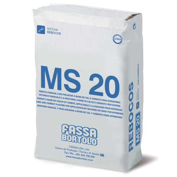 Reboco Interior Manual Projetar Fassa MS 20