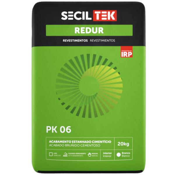 Acabamento Estanhado Cimentício para Interior SecilTek Redur PK 06 20KG