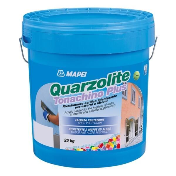 Revestimento Acrílico Mapei Quarzolite Tonachino Plus COLORMap Etics/Capoto - 80059 (Cinza) - 1,5 mm - 25 Kg - Faixa B