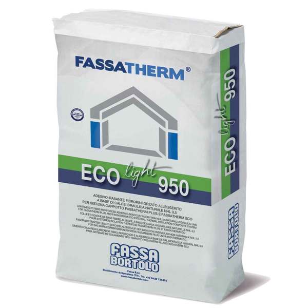 Argamassa Colagem Barramento Cal NHL Cortiça Fassa Eco-Light 950