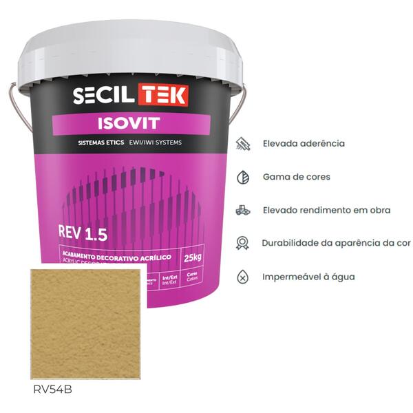 Acabamento Acrílico Decorativo Etics/Capoto SecilTek Isovit Rev 1.5 - Secil Tek - 9900800902454