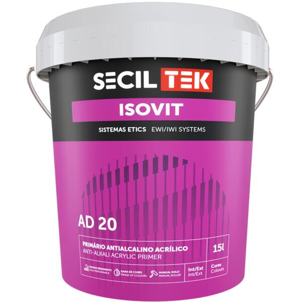 Primário Antialcalino para Revestimentos Acrílicos SecilTek Isovit AD 20
