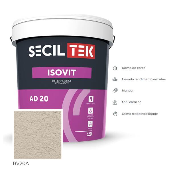 Primário Antialcalino para Revestimentos Acrílicos SecilTek Isovit AD 20 - RV20A - 15 L