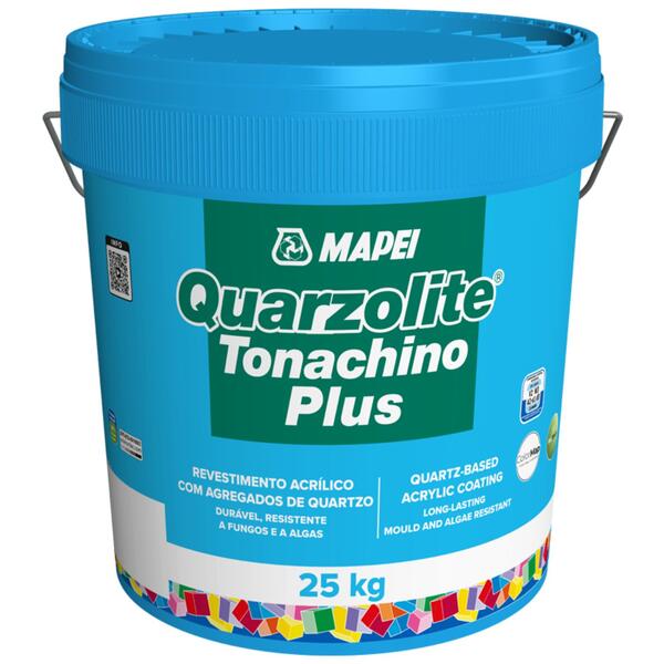 Revestimento Acrílico Mapei Quarzolite Tonachino Plus BRANCO Etics/Capoto 25KG - Branco - 1,2 mm - 25 Kg