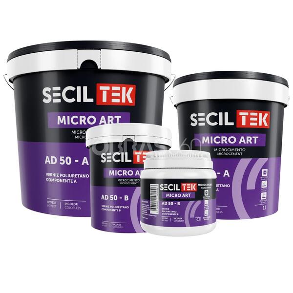 Verniz Poliuretano Transparente Microcimento SecilTek Micro Art AD 50 Acabamento Mate Acetinado