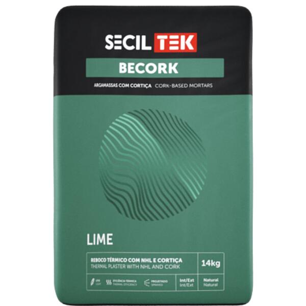 Reboco Leve com Cal Hidráulica Natural NHL e Cortiça SecilTek Becork Lime