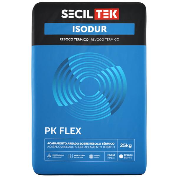 Argamassa Fibro-Reforçada Regularização e Acabamento Areado Fino SecilTek Isodur PK Flex