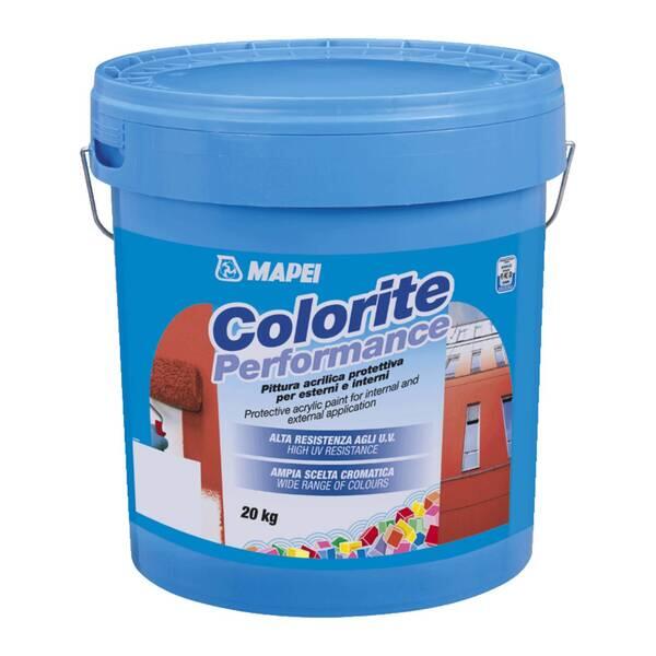 Tinta 100% Acrílica Lisa Mate Exterior/Interior Fachadas Mapei Colorite Performance COLORMap 20KG - 80414 - 20 Kg - Faixa B