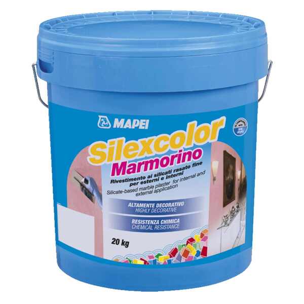 Revestimento Mineral em Pasta de Silicatos Mapei Silexcolor Marmorino - Branco - 20 Kg