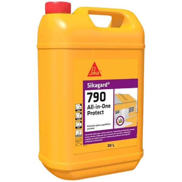 Proteção Completa Superfícies Porosas Resitente a Óleos Sika Sikagard-790 All-in-One Protect - Amarelado - 20 litros