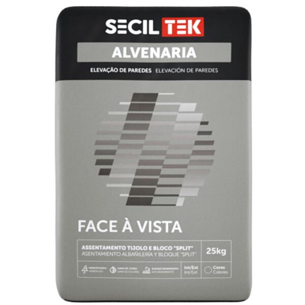 Argamassa de Alvenaria Hidrofugada SecilTek Alvenaria Face à Vista