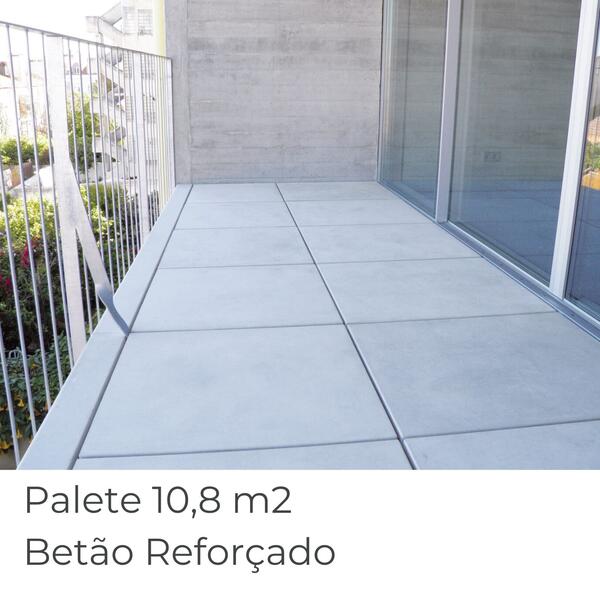 Lajeta Betão Cinzenta Armadura em Aço Retangular - 1200X500X50MM 10,8M2