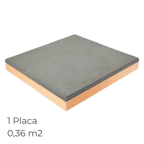 Lajeta Térmica Texlosa R Cinza 60X60CM de 40MM a 100MM Isolam./35MM Betonilha Isolamento Térmico