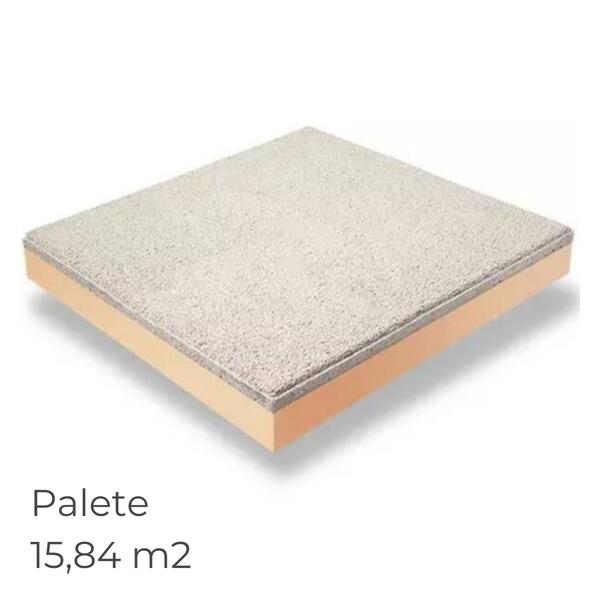 Lajeta Térmica Texlosa R Branca 60X60CM 40MM a 80MM Isolam./35MM Betonilha Palete Isolamento Térmico