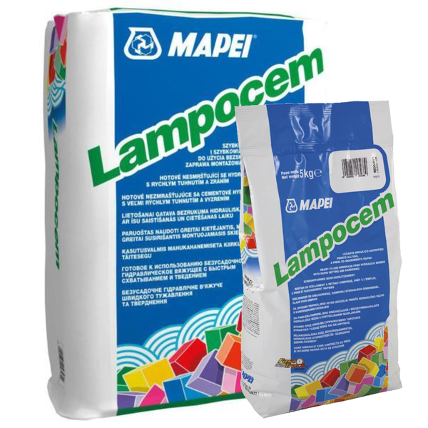 Cimento Secagem Rápida Presa e Endurecimento Rápido, Ligante Hidráulico Mapei Lampocem