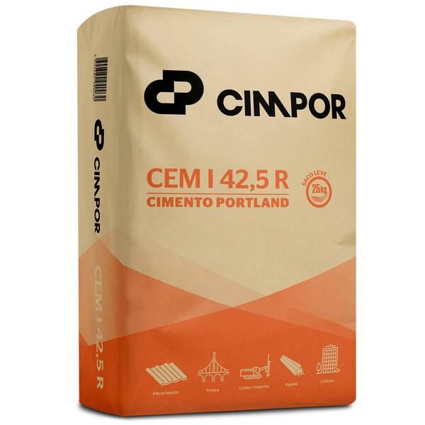 Saca Cimento Cimpor 25KG CEM I 42,5 R