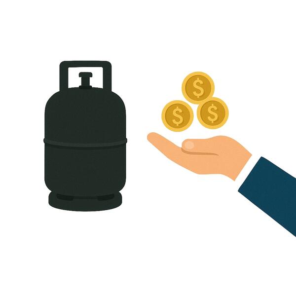 Caução para Bilha Rubis Gás Propano/Carburação c/ Sonda G26 11KG