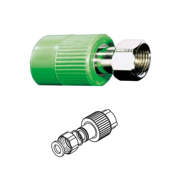 Racor Circular Estriado Aquatherm 25MM x R 3/4