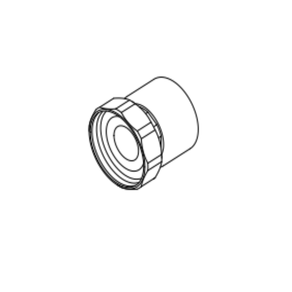 Casquilho com Porca Louca Aquatherm 50MM 2