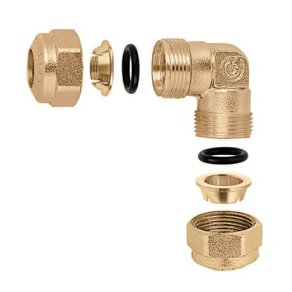 Adaptador Curvo Caleffi 905010 para Tubagem de Cobre Recozido