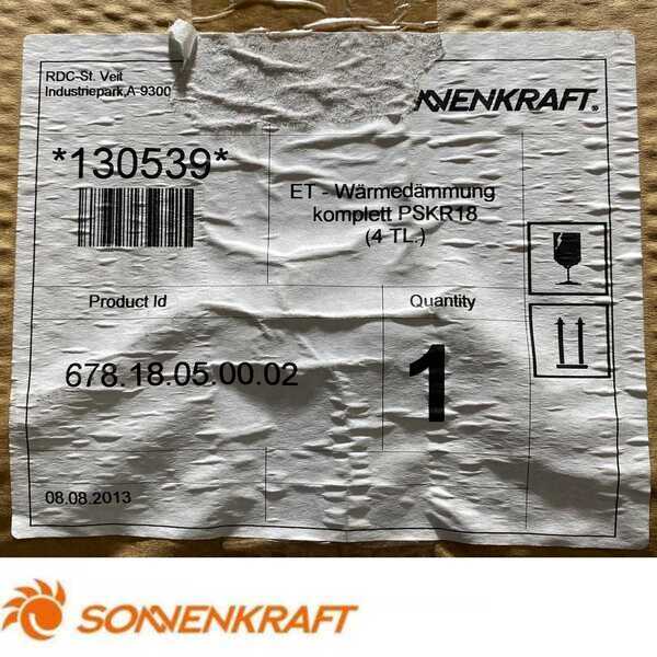 Isolamento Sonnenkraft para PSKR18-ISO 130539