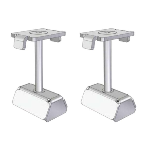 Kit 2 Unid. Fixação Central Parafuso em Inox para Base de Betão Módulo Fotovoltaico