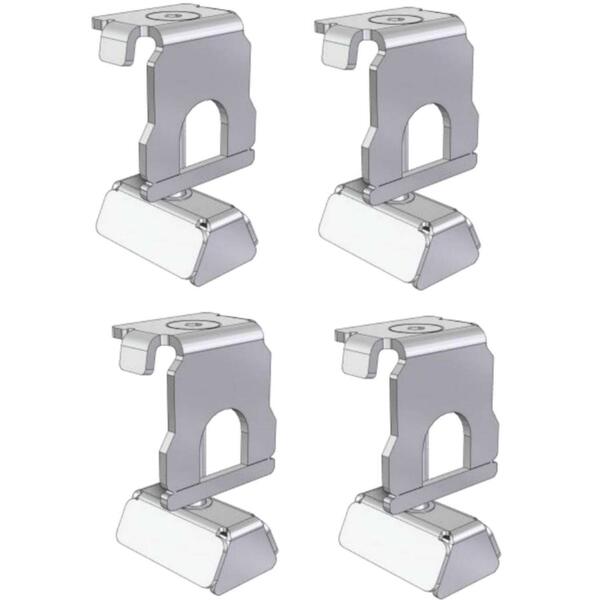 Kit 4 Unid. Fixação Extremidade Parafuso Inox p/ Base Betão Regulável 10º a 40º Módulo Fotovoltaico - 9901501704514