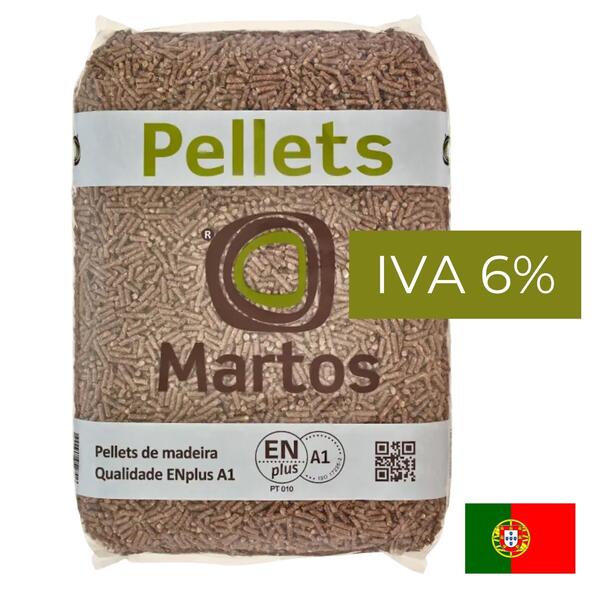 Pellets Saco 15KG 1ª Qualidade A1 6MM Aquecimento Recuperador Calor Salamandra Caldeira - Saco 15 Kg - Palete Não Incluída