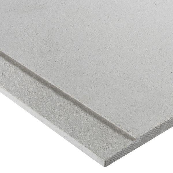 Placa Cimento Reforçado para Divisórias Interiores, Tetos Falsos Exteriores HYDROPANEL - 12 mm x 2,6 m x 1,2 m - 2 bordos rebaixados