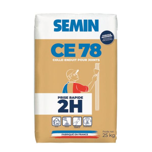 Massa para Juntas de Placas de Gesso Cartonado Semin CE 78 2H 25KG