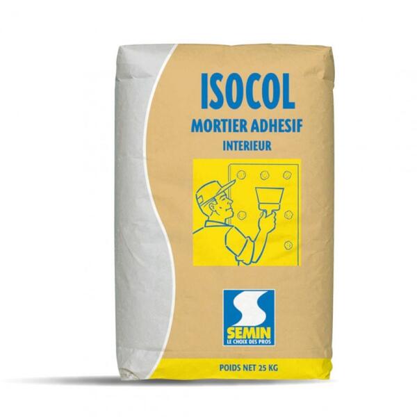 Massa de Agarre para Placas de Gesso Cartonado Semin Isocol 25KG