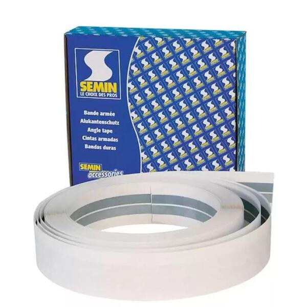 Banda Armada para Reforço Cantos e Esquinas Placa Gesso Semin 50MM Rolo 30M