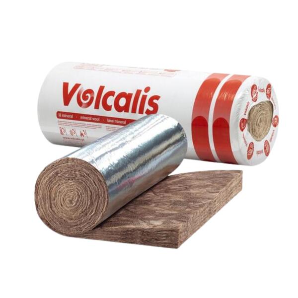 Lã Mineral Rolo Revestido a Alumínio Kraft Volcalis EASY Coberturas Inclinadas - Volcalis - 9901702600769