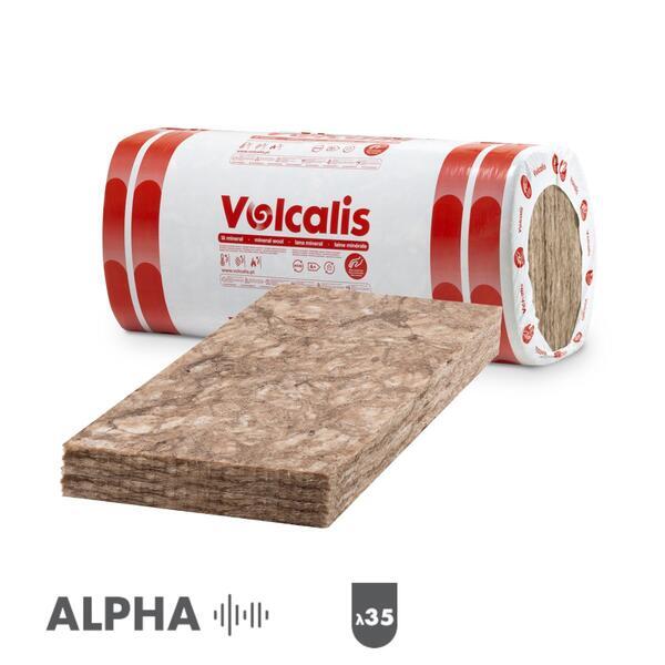 Lã Mineral Painel Não Revestido Volcalis ALPHA - 100 mm - 1,35 m x 0,6 m - Venda à Palete
