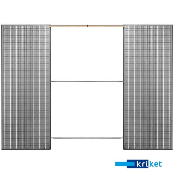 Cassete Porta Correr DUPLA PAREDE REBOCO, Montagem Semi-Automática